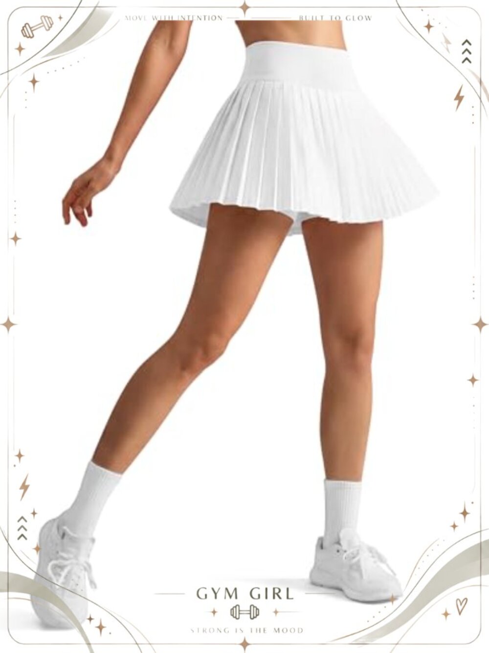 G4Free Chillwhisp Pleated Tennis Skorts Women 15" High Waist Athletic Skort